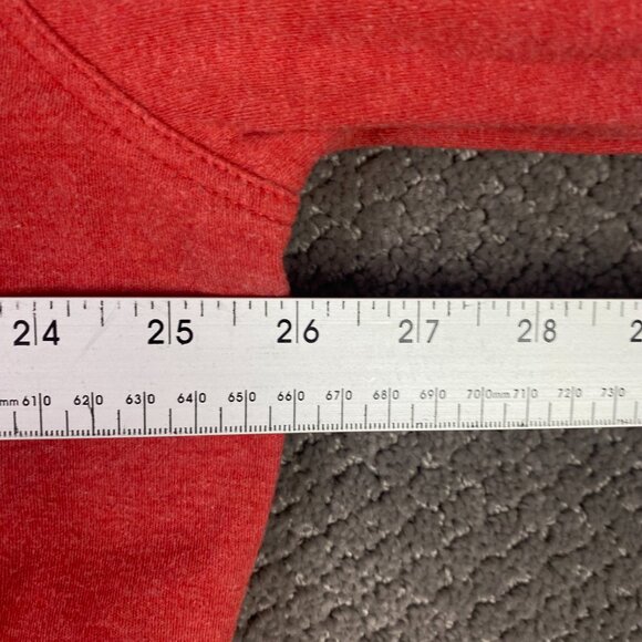 Faherty Brushed Alpine Knit Flannel Shirt Men's XXL Rust Heather Button Up Down - Picture 9 of 13